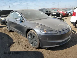 2024 Tesla Model 3 Long Range with VIN 5YJ3E1EB4RF793879, listed as a Copart auction lot 48727785 with 11,739 mi miles and Salvage Title. Bid and sale history available at DreamBid. Image 4.