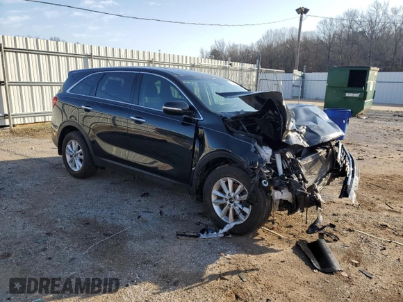 2019 Kia Sorento L with VIN 5XYPG4A33KG580626, listed as a Copart auction lot 44008935 with 95,071 mi miles and Salvage Title. Bid and sale history available at carsss.com. Image 4.