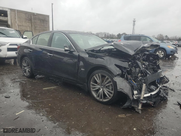 2020 Infiniti Q50 3.0t LUXE with VIN JN1EV7ARXLM253629, listed as a Copart auction lot 84323664 with 38,388 mi miles and Salvage Title. Bid and sale history available at carsss.com. Image 4.