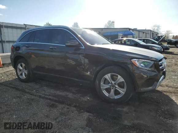 2018 Mercedes-Benz GLC with VIN WDC0G4KB1JV047781, listed as a Copart auction lot 51684575 with 81,349 mi miles and Salvage Title. Bid and sale history available at carsss.com. Image 4.
