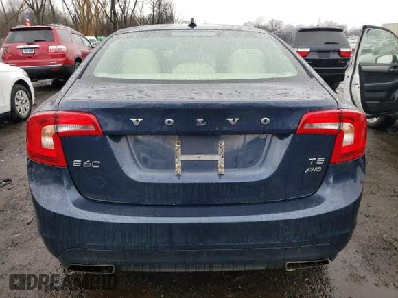 2015 Volvo S60 T5 Premier with VIN YV1612TK3F1357363, listed as a Copart auction lot 36848903 with 158,641 mi miles. Bid and sale history available at carsss.com. Image 6.