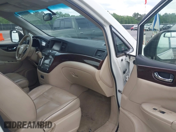 2014 Nissan Quest SL with VIN JN8AE2KP5E9100582, listed as a IAAI auction lot 42106685 with 161,491 mi miles. Bid and sale history available at carsss.com. Image 5.