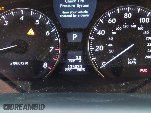 2008 Lexus LS 460 with VIN JTHBL46F485070620, listed as a IAAI auction lot 40529145 with 135,030 mi miles. Bid and sale history available at carsss.com. Image 15.
