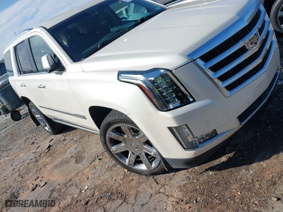 2015 Cadillac Escalade Premium with VIN 1GYS4NKJ8FR514158, listed as a IAAI auction lot 41561419 with 172,470 mi miles. Bid and sale history available at carsss.com. Image 1.