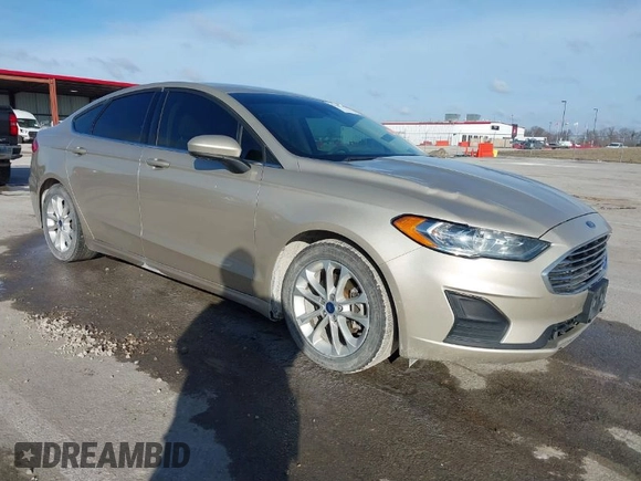 2019 Ford Fusion SE with VIN 3FA6P0HD3KR212008, listed as a IAAI auction lot 41465049 with 140,574 mi miles. Bid and sale history available at carsss.com. Image 1.