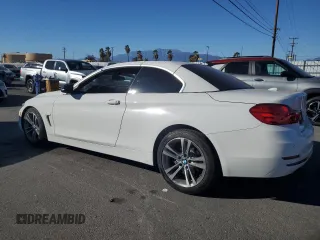 2015 BMW 4 Series 428i with VIN WBA3V7C59FP771942, listed as a Copart auction lot 83916574 with 46,840 mi miles and Salvage Title. Bid and sale history available at carsss.com. Image 2.