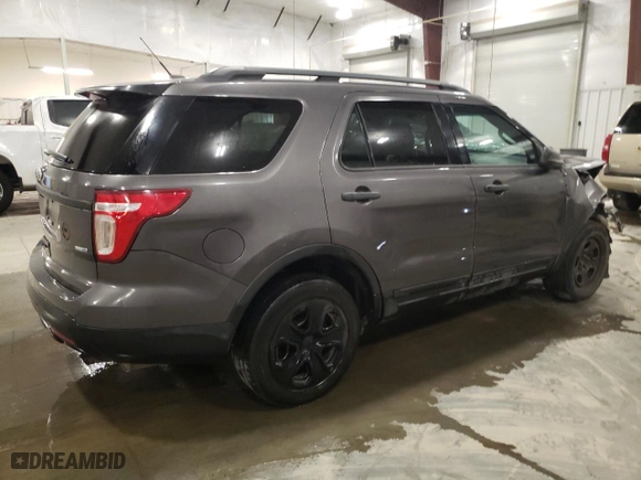 2013 Ford Utility Police Interceptor with VIN 1FM5K8AR4DGC21069, listed as a Copart auction lot 43254735 with 0 mi miles and Salvage Title. Bid and sale history available at carsss.com. Image 3.