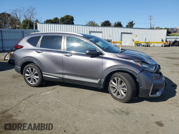 2020 Honda CR-V Touring with VIN 7FARW1H91LE008441, listed as a Copart auction lot 88896495 with 63,242 mi miles and Salvage title. Bid and sale history available at DreamBid. Image 4.
