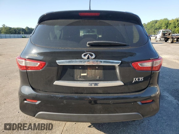 2013 Infiniti JX35 with VIN 5N1AL0MM9DC313959, listed as a Copart auction lot 64999564 with 183,465 mi miles and Salvage Title. Bid and sale history available at carsss.com. Image 6.