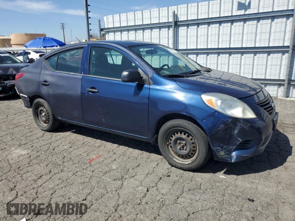 2014 Nissan Versa SV with VIN 3N1CN7AP8EL825218, listed as a Copart auction lot 49835355 with 156,744 mi miles and Salvage Title. Bid and sale history available at carsss.com. Image 4.