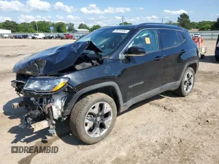 2018 Jeep Compass Limited with VIN 3C4NJDCB1JT400791, listed as a Copart auction lot 56797655 with 44,249 mi miles and Salvage title. Bid and sale history available at DreamBid. Image 1.