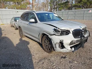 2023 BMW X3 xDrive30i with VIN 5UX53DP0XP9S84526, listed as a IAAI auction lot 41727224 with 34,307 mi miles. Bid and sale history available at carsss.com. Image 1.