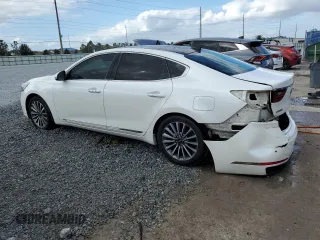 2017 Kia Cadenza Premium with VIN KNALC4J13H5091215, listed as a Copart auction lot 80734974 with 67,266 mi miles and Salvage Title. Bid and sale history available at carsss.com. Image 2.