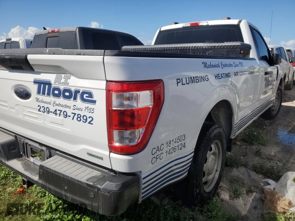 2021 Ford F-150 XL with VIN 1FTMF1CP0MKE69078, listed as a Copart auction lot 74470634 with Not provided miles and Non repairable. Bid and sale history available at DreamBid. Image 3.