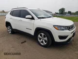 2021 Jeep Compass Latitude with VIN 3C4NJDBB5MT524553, listed as a Copart auction lot 60867305 with 80,314 mi miles and Salvage title. Bid and sale history available at DreamBid. Image 4.