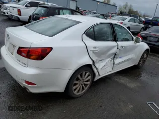 2008 Lexus IS 250 with VIN JTHCK262982027157, listed as a Copart auction lot 51836745 with 153,983 mi miles and Salvage Title. Bid and sale history available at carsss.com. Image 3.
