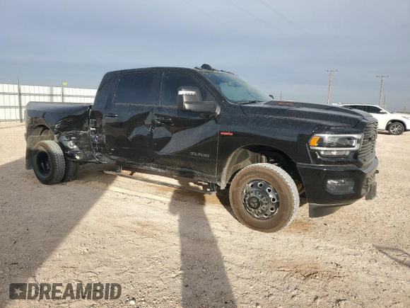 2024 Ram 3500 Laramie with VIN 3C63RRML9RG273322, listed as a Copart auction lot 80300584 with 10,026 mi miles and Salvage Title. Bid and sale history available at carsss.com. Image 4.