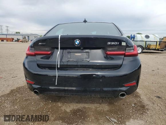 2019 BMW 3 Series 330i xDrive with VIN WBA5R7C5XKFH08171, listed as a Copart auction lot 57404905 with 45,340 mi miles and Salvage title. Bid and sale history available at DreamBid. Image 6.