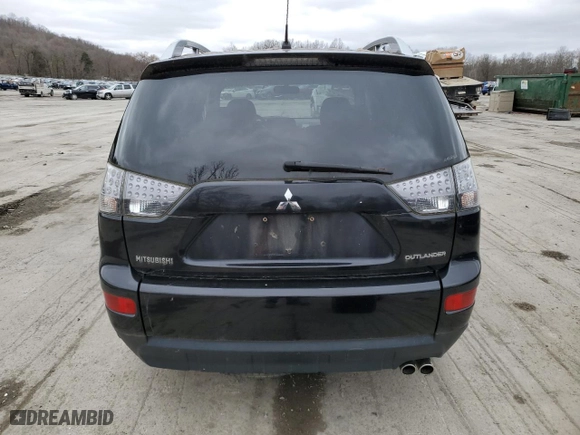 2009 Mitsubishi Outlander XLS with VIN JA4MT41X19Z012382, listed as a Copart auction lot 58723154 with 110,509 mi miles and Salvage Title. Bid and sale history available at carsss.com. Image 6.