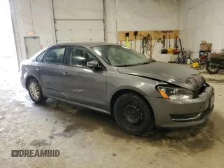 2014 Volkswagen Passat S w/Nav with VIN 1VWAP7A34EC022183, listed as a Copart auction lot 49393475 with 98,379 mi miles and Salvage Title. Bid and sale history available at carsss.com. Image 4.