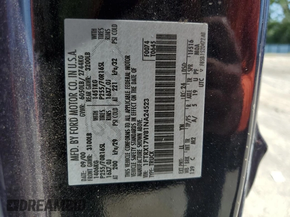 2001 Ford F-150 XL with VIN 1FTRX17W81NA24523, listed as a Copart auction lot 60287715 with Not provided miles and Salvage title. Bid and sale history available at DreamBid. Image 12.