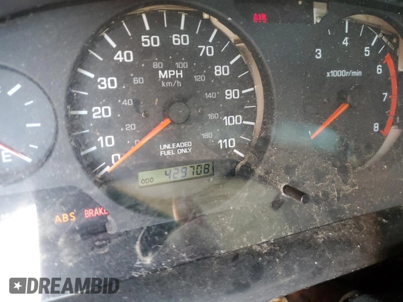 2000 Nissan Frontier XE with VIN 1N6ED27Y1YC396562, listed as a Copart auction lot 49518015 with 429,708 mi miles and Clean title. Bid and sale history available at DreamBid. Image 9.