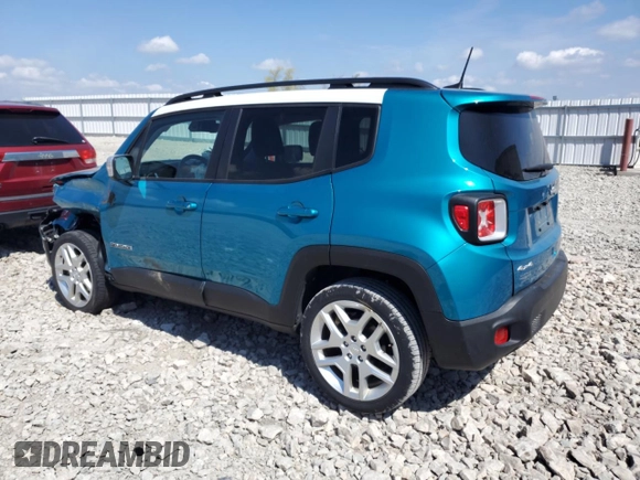 2021 Jeep Renegade Islander z VIN ZACNJDBB3MPM75714, wystawiony jako Copart lot #56912925 z przebiegiem 90 368 mil mil oraz Nie do naprawy • Non repairable. Historia ofert i sprzedaży dostępna na DreamBid. Obrazek 2.