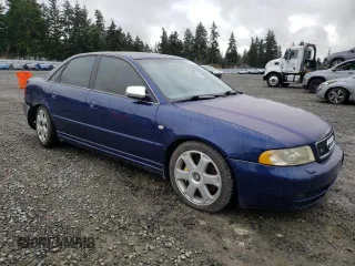 2001 Audi S4 with VIN WAURD68D61A133182, listed as a Copart auction lot 46360985 with 221,354 mi miles and Salvage Title. Bid and sale history available at carsss.com. Image 4.