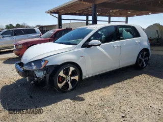 2017 Volkswagen Golf GTI S with VIN 3VW4T7AU4HM017537, listed as a Copart auction lot 49451945 with 124,356 mi miles and Salvage Title. Bid and sale history available at carsss.com. Image 1.