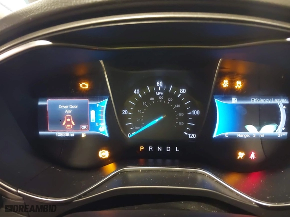 2018 Ford Fusion Hybrid S with VIN 3FA6P0UU5JR100377, listed as a IAAI auction lot 41300284 with 108,936 mi miles. Bid and sale history available at carsss.com. Image 7.