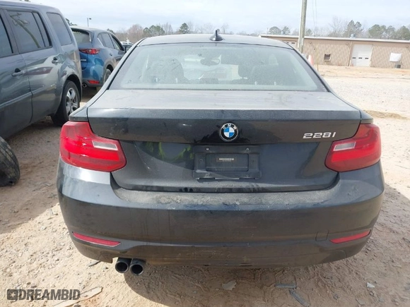 2014 BMW 2 Series 228i with VIN WBA1F5C57EVV99185, listed as a IAAI auction lot 41712282 with NaN miles. Bid and sale history available at carsss.com. Image 17.