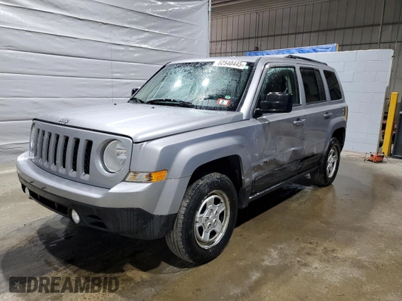 2016 Jeep Patriot Sport with VIN 1C4NJRBB4GD579650, listed as a Copart auction lot 52540445 with 141,912 mi miles and Salvage title. Bid and sale history available at DreamBid. Image 1.