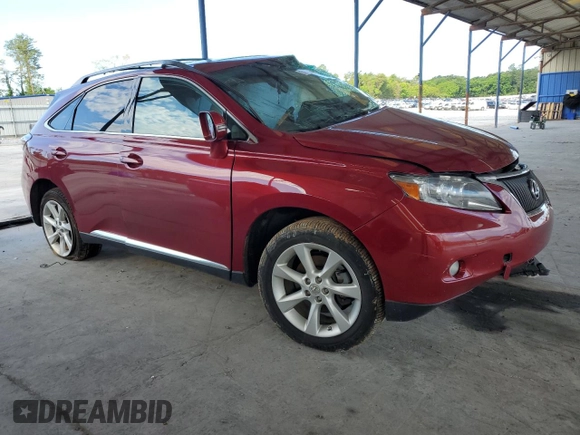 2011 Lexus RX 350 with VIN 2T2ZK1BA3BC053650, listed as a Copart auction lot 57654945 with Not provided miles and Non repairable. Bid and sale history available at DreamBid. Image 4.