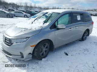 2022 Honda Odyssey EX with VIN 5FNRL6H51NB052313, listed as a IAAI auction lot 41544931 with 38,057 mi miles and . Bid and sale history available at DreamBid. Image 17.