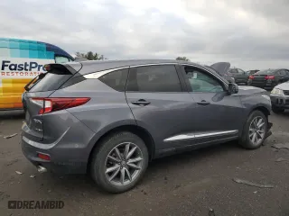 2020 Acura RDX w/Technology Pkg with VIN 5J8TC2H54LL009997, listed as a Copart auction lot 43806625 with 0 mi miles and Salvage Title. Bid and sale history available at carsss.com. Image 3.