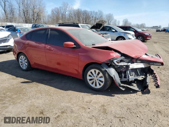 2014 Dodge Dart SXT with VIN 1C3CDFBB0ED919617, listed as a Copart auction lot 48850735 with 100,806 mi miles and Clean Title. Bid and sale history available at carsss.com. Image 4.