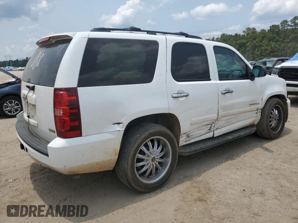 2007 Chevrolet Tahoe LTZ with VIN 1GNFC13077R339175, listed as a Copart auction lot 58924925 with Not provided miles and Salvage title. Bid and sale history available at DreamBid. Image 3.