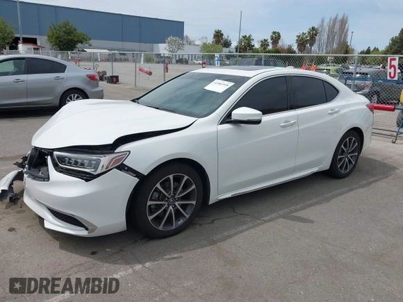 2018 Acura TLX w/Technology Pkg with VIN 19UUB3F59JA000947, listed as a IAAI auction lot 41981918 with 61,187 mi miles. Bid and sale history available at carsss.com. Image 17.