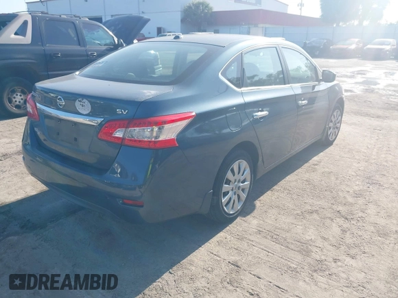 2015 Nissan Sentra S with VIN 3N1AB7AP9FY302732, listed as a IAAI auction lot 42130515 with 147,684 mi miles. Bid and sale history available at carsss.com. Image 4.
