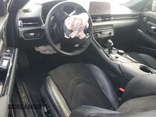 2021 Toyota GR Supra 3.0 with VIN WZ1DB0C03MW036728, listed as a Copart auction lot 85883404 with 95,426 mi miles and Salvage Title. Bid and sale history available at carsss.com. Image 8.