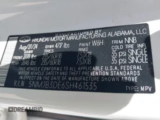 2025 Hyundai Tucson SEL z VIN 5NMJB3DE6SH461535, wystawiony jako IAAI lot #42337372 z przebiegiem 19 791 mil mil oraz . Historia ofert i sprzedaży dostępna na DreamBid. Obrazek 9.