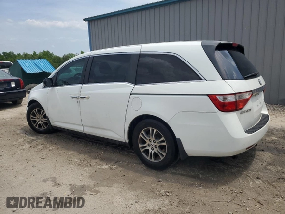 2013 Honda Odyssey EX z VIN 5FNRL5H43DB055987, wystawiony jako Copart lot #54001985 z przebiegiem 162 448 mil mil oraz Szkody całkowita. Historia ofert i sprzedaży dostępna na DreamBid. Obrazek 2.