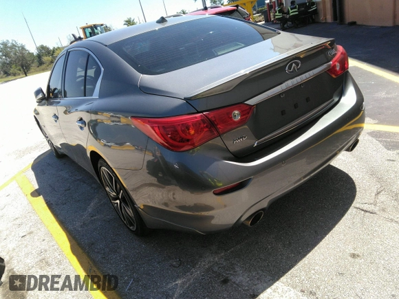 2015 Infiniti Q50 Premium z VIN JN1BV7AR3FM390743, wystawiony jako IAAI lot #41990093 z przebiegiem 91 350 mil mil oraz . Historia ofert i sprzedaży dostępna na DreamBid. Obrazek 4.