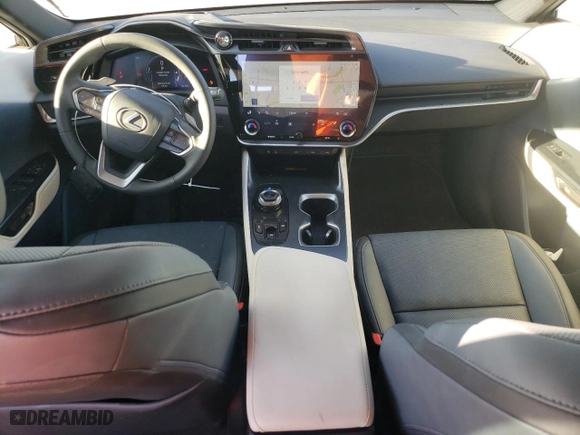 2023 Lexus RZ with VIN JTJAAAAB9PA007621, listed as a Copart auction lot 80594143 with 7,673 mi miles and Salvage Title. Bid and sale history available at carsss.com. Image 8.
