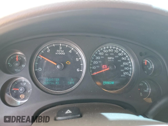 2011 Chevrolet Avalanche LT with VIN 3GNMCFE07BG166901, listed as a Copart auction lot 61734405 with 269,796 mi miles and Salvage title. Bid and sale history available at DreamBid. Image 9.