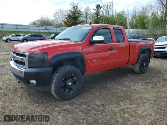 2007 Chevrolet Silverado 1500 1LT with VIN 1GCEK19007Z571437, listed as a Copart auction lot 55155565 with 218,138 mi miles and Clean Title. Bid and sale history available at DreamBid. Image 1.