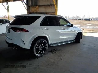 2021 Mercedes-Benz GLE 580 with VIN 4JGFB8GB3MA443409, listed as a Copart auction lot 40007224 with 26,726 mi miles and . Bid and sale history available at DreamBid. Image 3.