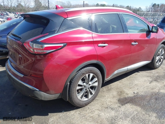 2018 Nissan Murano Platinum with VIN 5N1AZ2MG8JN172239, listed as a IAAI auction lot 41816237 with 135,714 mi miles. Bid and sale history available at carsss.com. Image 4.