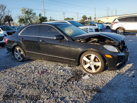 2011 Mercedes-Benz E-Class E 350 Luxury with VIN WDDHF5GBXBA312352, listed as a Copart auction lot 48313205 with 133,249 mi miles and Salvage Title. Bid and sale history available at carsss.com. Image 4.