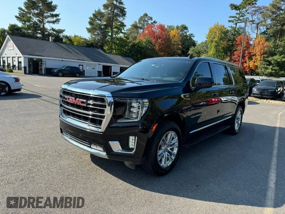 2021 GMC Yukon XL SLT with VIN 1GKS1GKD3MR359119, listed as a Copart auction lot 72097254 with 154,601 mi miles and Clean Title. Bid and sale history available at carsss.com. Image 1.
